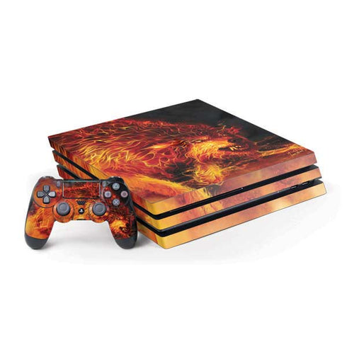 Fire Stalker Wolf by Tom Wood PlayStation PS4 Skins